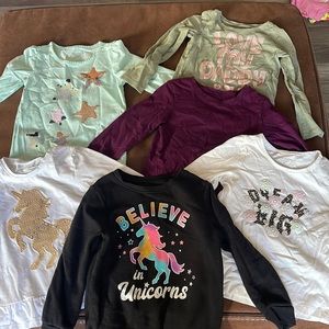Bundle of 6 Long sleeve toddlers tops